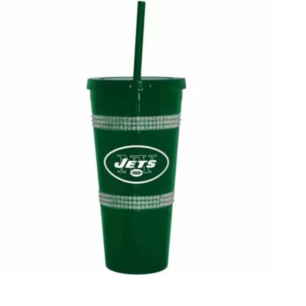 NFL New York Jets Double Bling Tumbler NEW WITH TAG